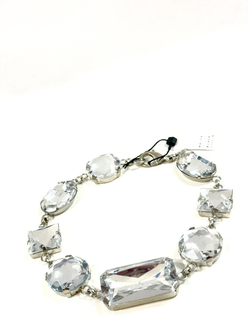 WHBM Clear Crystal Statement Choker Necklace NWT
